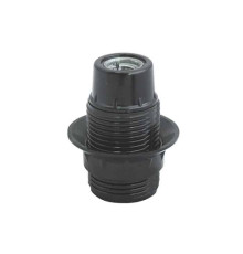 Патрон бакелітовий з юбкою Е14 чорний