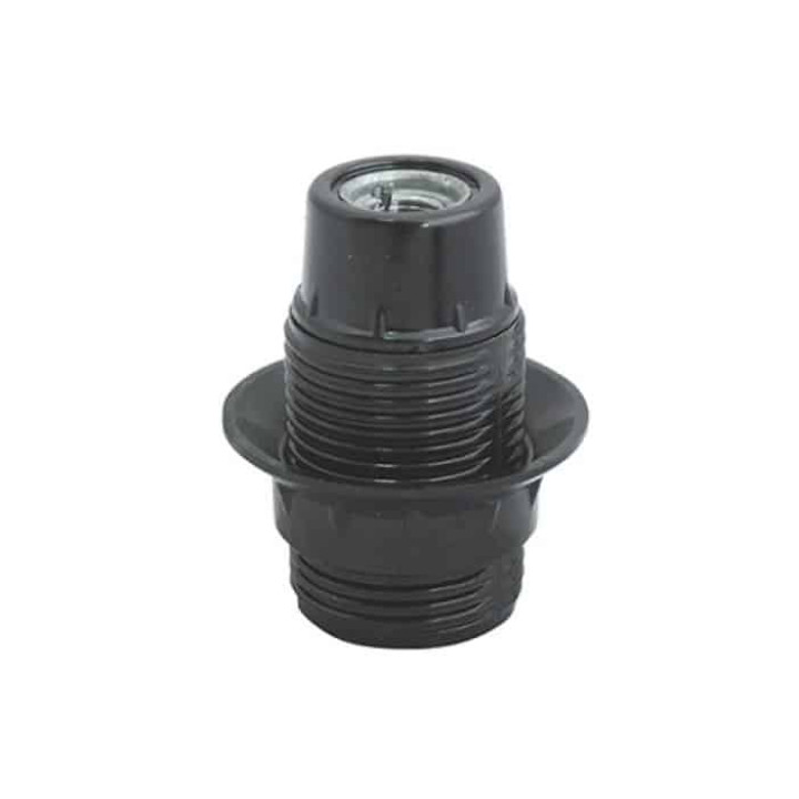 Патрон бакелітовий з юбкою Е14 чорний · HOROZ ELECTRIC · 8266