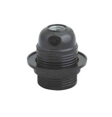 Патрон бакелітовий з юбкою Е27 чорний