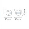Датчик LINEA білий · HOROZ ELECTRIC · 7680 — 2