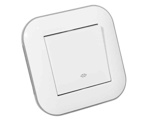 Вимикач реверсивний LOFT білий+сірий