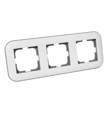 Рамка 3-на LOFT білий+сірий