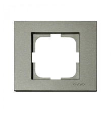 Рамка одинарна GRANO антрацит