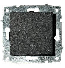 Механізм вимикача прохідний 1-клавішний GRANO чорний