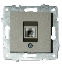 Механізм розетки телефонної GRANO антрацит