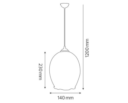 Світильник підвісний METEOR круглий хром