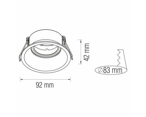 Світильник-спот MEYAN-R білий