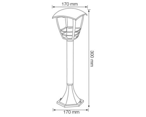Світильник садово-парковий NAR-3 Е27