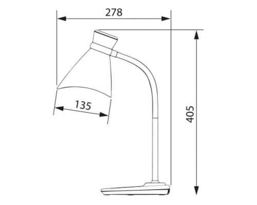 Світильник настільний NIDA E27 срібна