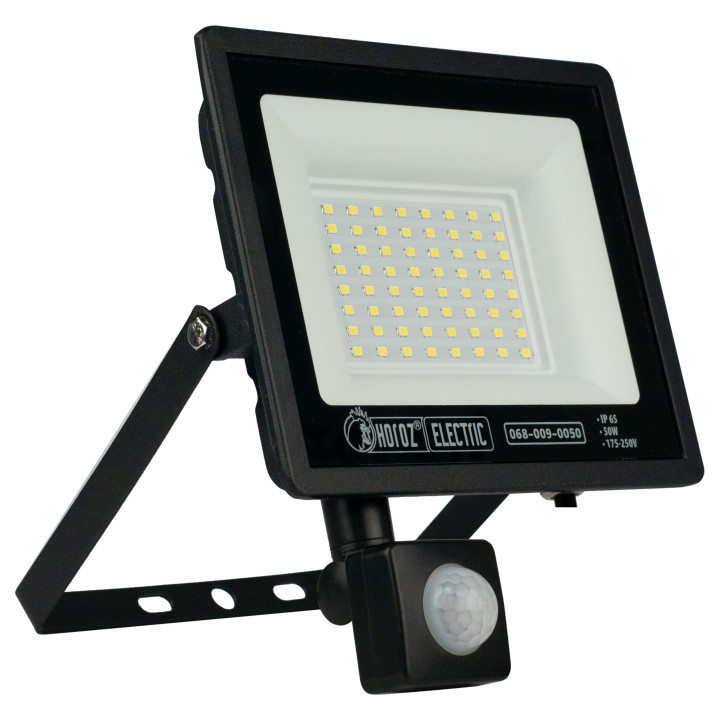 Прожектор світлодіодний з датчиком PARS/S-50 50W 6400K · HOROZ ELECTRIC · 8457