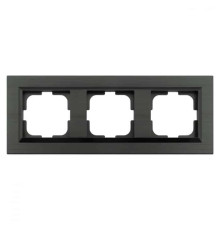 Рамка 3-на QUANTUM антрацит
