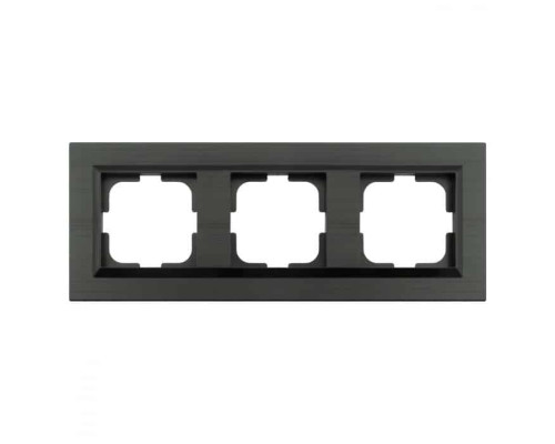 Рамка 3-на QUANTUM антрацит