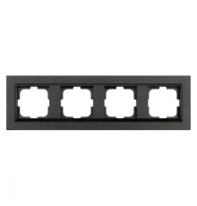 Рамка 4-на QUANTUM антрацит