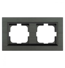 Рамка 2-на QUANTUM сірий магніт