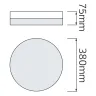Світлодіодний світильник потолочний RADIUS-36 · HOROZ ELECTRIC · 10922 — 2