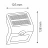 Світлодіодний світильник фасадний на сонячній батареї SIRIUS-1 · HOROZ ELECTRIC · 8939 — 2