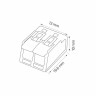 Клемник 2-х полюсний SLIM CONNECTOR-2 · HOROZ ELECTRIC · 11274 — 2