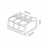 Клемник 3-х полюсний SLIM CONNECTOR-3 · HOROZ ELECTRIC · 11279 — 2