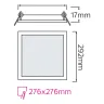Світлодіодний світильник врізний Slim/Sq-24 24W 4200К · HOROZ ELECTRIC · 10273 — 2
