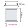 Світлодіодний світильник врізний Slim/Sq-3 3W 4200К · HOROZ ELECTRIC · 10279 — 2