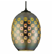 Світильник підвісний SPECTRUM Е27 3D-ефект овальний хром