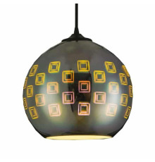 Світильник підвісний SPECTRUM Е27 3D-ефект круглий хром