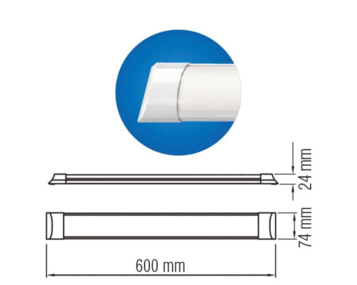 Світлодіодний світильник TETRA/SQ-27 27W 6400K