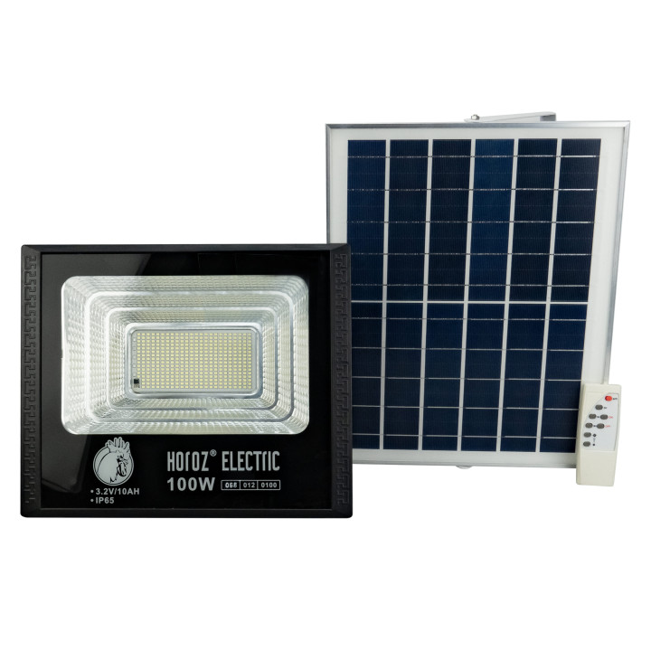 Прожектор світлодіодний з сонячною панеллю TIGER-100 100W 6400K · HOROZ ELECTRIC · 8460