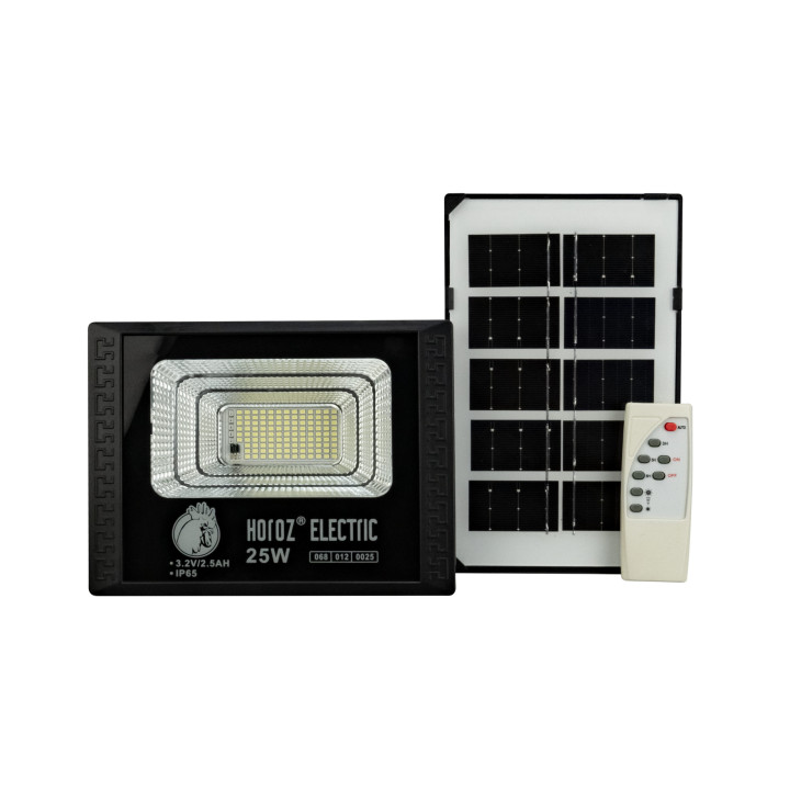 Прожектор світлодіодний з сонячною панеллю TIGER-25 25W 6400K · HOROZ ELECTRIC · 8467