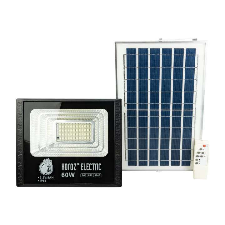 Прожектор світлодіодний з сонячною панеллю TIGER-60 60W 6400K · HOROZ ELECTRIC · 8479