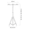 Підставка під прожектор подвійна TRIPOD DOUBLE · HOROZ ELECTRIC · 11236 — 2