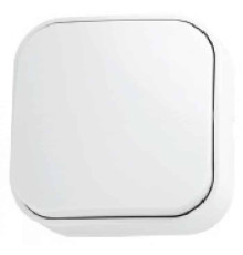 Вимикач 1-клавішний білий EVA