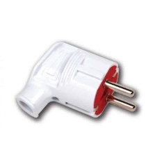 Вилка кутова з заземленням