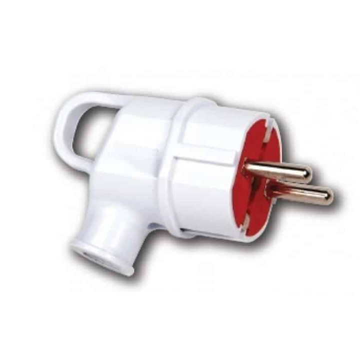 Вилка кутова з вушком з заземленням · HOROZ ELECTRIC · 12353