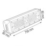 Світильник промисловий вологозахищений підвісний ZEUGMA-150 · HOROZ ELECTRIC · 7610 — 2