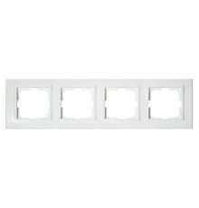 Рамка 4-на біла MINA