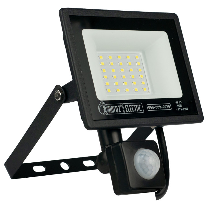 Прожектор світлодіодний з датчиком PARS/S-30 30W 6400K · HOROZ ELECTRIC · 8454