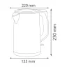 Електрочайник KETTLE-2 білий · HOROZ ELECTRIC · 16007 — 5