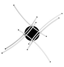 Світлодіодна люстра AMOR 50W 4000K чорний