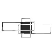 Світлодіодна люстра CONCORDE 36W 4000K чорний