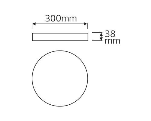 Світильник накладний SOFIA-48 чорний