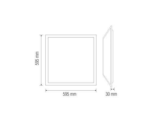 Світлодіодний світильник врізний Backlight 40W 4200K