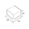 Світильник садово-парковий CUBE 8W 4200 K чорний · HOROZ ELECTRIC · 18457 — 2