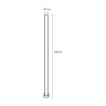 Стійка для вуличного світильника COMBAT - POLE · HOROZ ELECTRIC · 18475 — 2