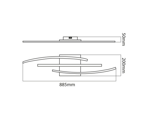 Світлодіодна люстра CYBER 24W 4000K хром
