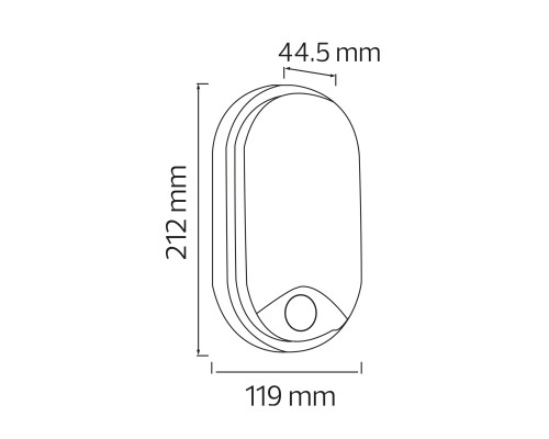 Світлодіодний світильник настінний HECTOR-10 з сутінковим датчиком і датчиком руху