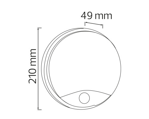 Світлодіодний світильник настінний VESPER-15 з сутінковим датчиком і датчиком руху
