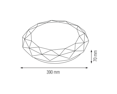 Світлодіодний світильник потолочний EPSILON-36