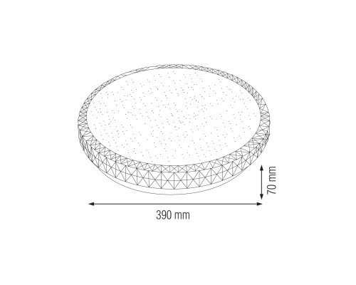 Світлодіодний світильник потолочний GHOST-36 білий