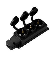 Колодка 3 гнізда з кришкою